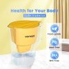 Vortopt Water Filter Pitcher - 15-Cup Water Purifier Pitcher for Improved Tap Water Taste, Reduces Chlorine and Lead, 3 Months Lifetime, BPA Free,L1-Y